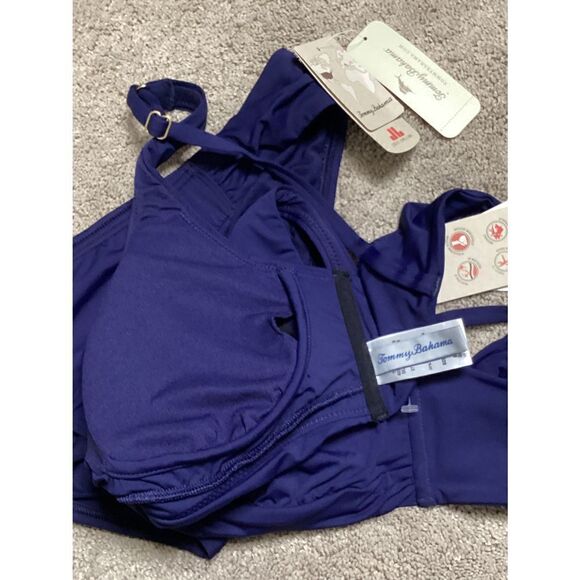 New. Tommy Bahama S- bottom/XS- top navy underwire bikini set. - Picture 11 of 11